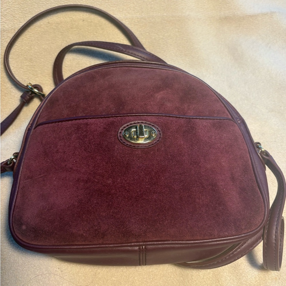 Purple Suede Women's Bag